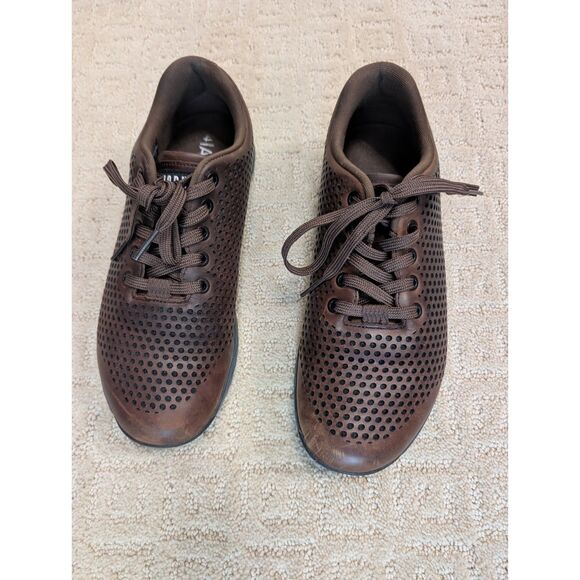Nobull Shoes Men 8.5 Women 10 Brown Leather Trainers Crossfit Workout - Picture 1 of 12